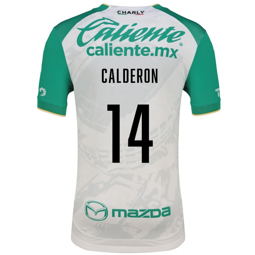 Danxen Kinderen Daniela Calderón #14 Lichtgroen Wit Uitshirt Uittenue 2026/27 T-Shirt België