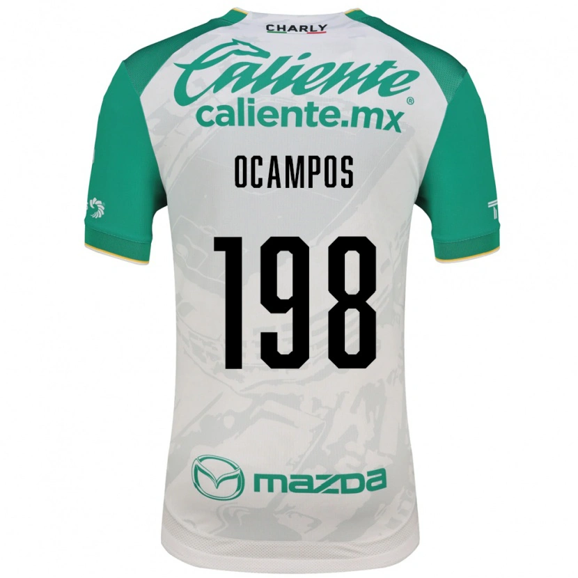 Danxen Kinderen Omar Ocampos #198 Lichtgroen Wit Uitshirt Uittenue 2026/27 T-Shirt België