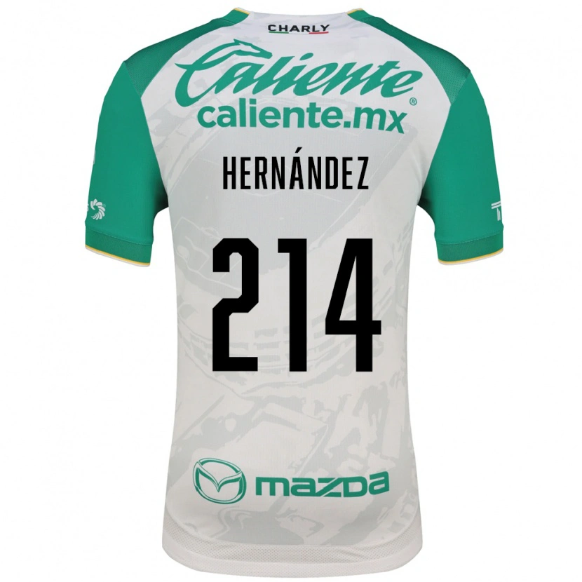 Danxen Kinderen Iván Hernández #214 Lichtgroen Wit Uitshirt Uittenue 2026/27 T-Shirt België