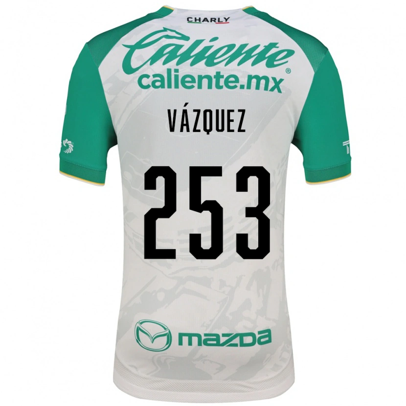Danxen Kinderen Héctor Vázquez #253 Lichtgroen Wit Uitshirt Uittenue 2026/27 T-Shirt België