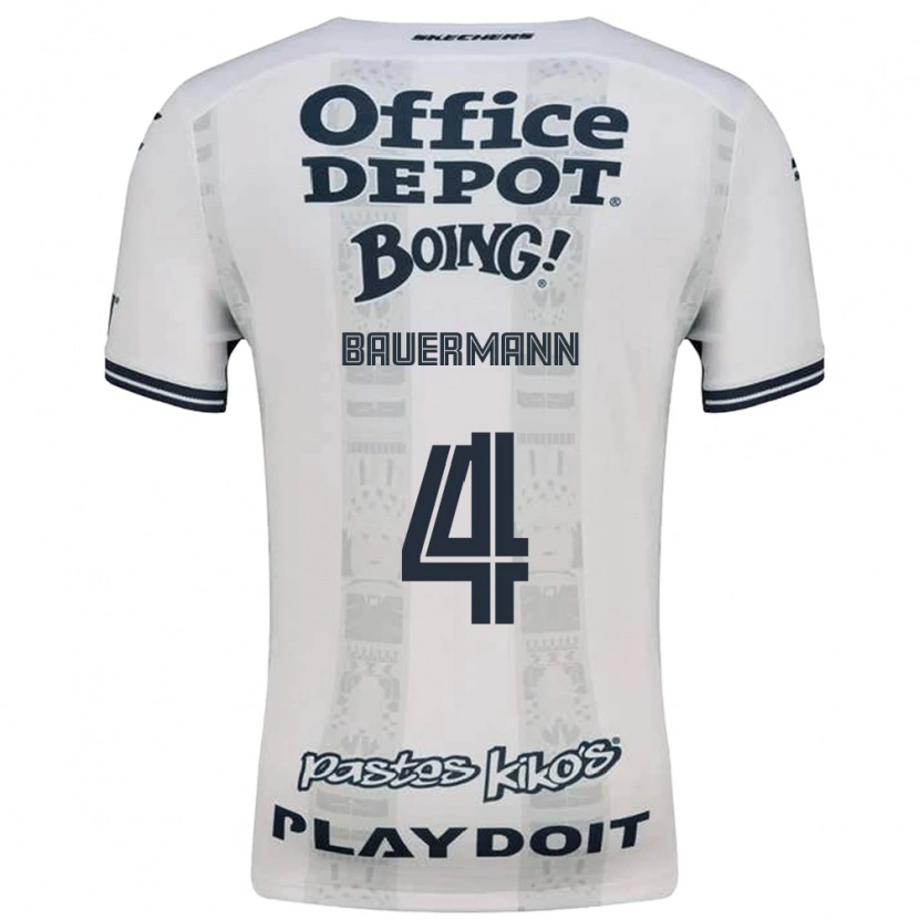 Danxen Kinderen Eduardo Bauermann #4 Rood Wit Zwart Uitshirt Uittenue 2026/27 T-Shirt België