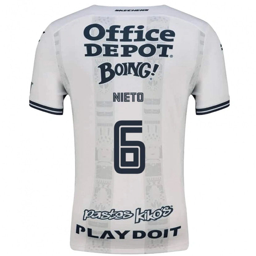 Danxen Kinderen Karla Nieto #6 Rood Wit Zwart Uitshirt Uittenue 2026/27 T-Shirt België