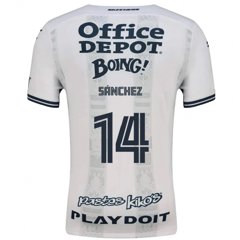 Danxen Kinderen Carlos Sánchez #14 Rood Wit Zwart Uitshirt Uittenue 2026/27 T-Shirt België