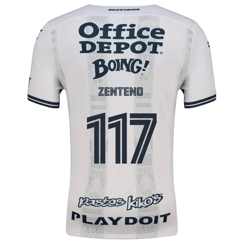 Danxen Kinderen Gustavo Zenteno #117 Rood Wit Zwart Uitshirt Uittenue 2026/27 T-Shirt België