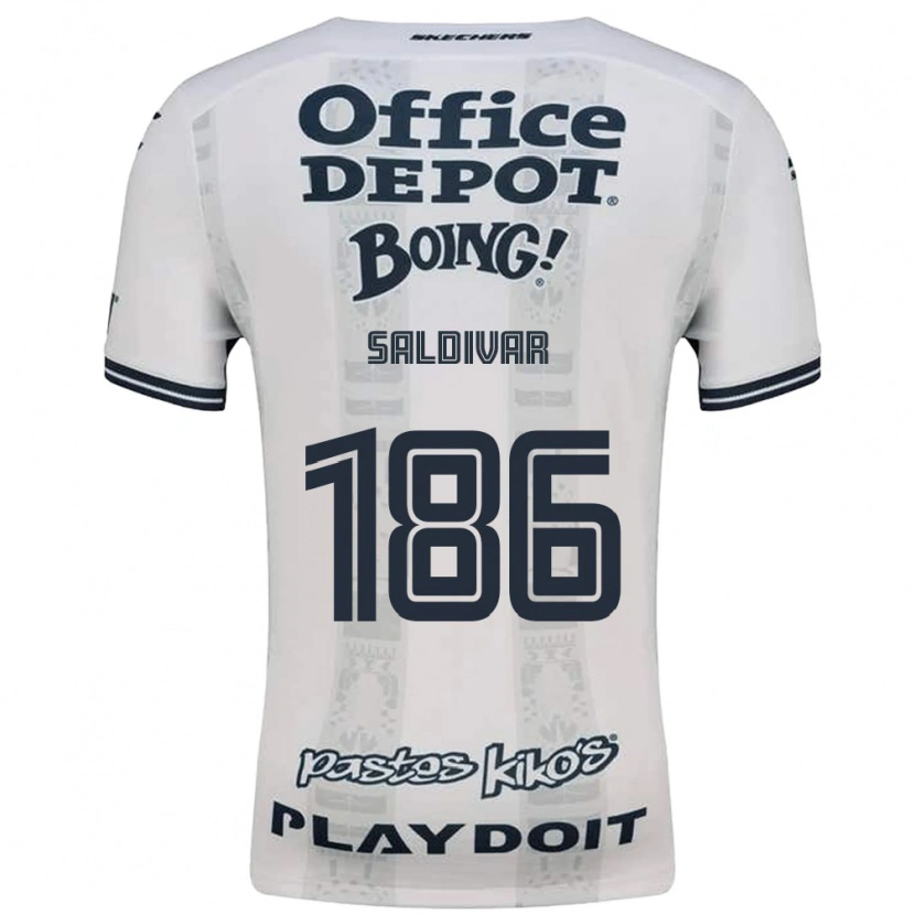 Danxen Kinderen José Saldívar #186 Rood Wit Zwart Uitshirt Uittenue 2026/27 T-Shirt België