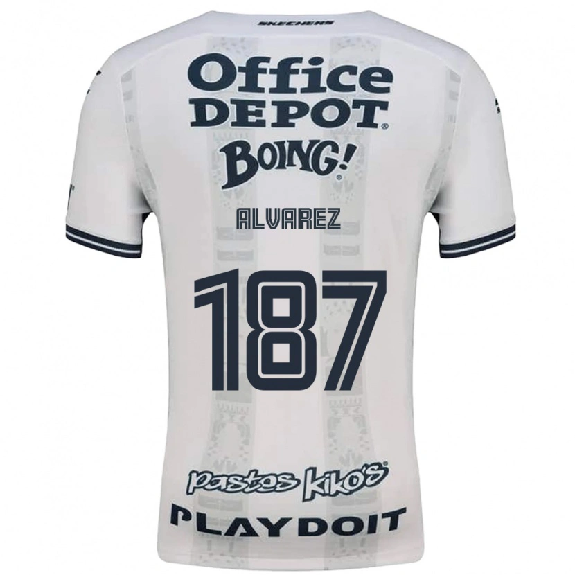 Danxen Kinderen Gael Álvarez #187 Rood Wit Zwart Uitshirt Uittenue 2026/27 T-Shirt België