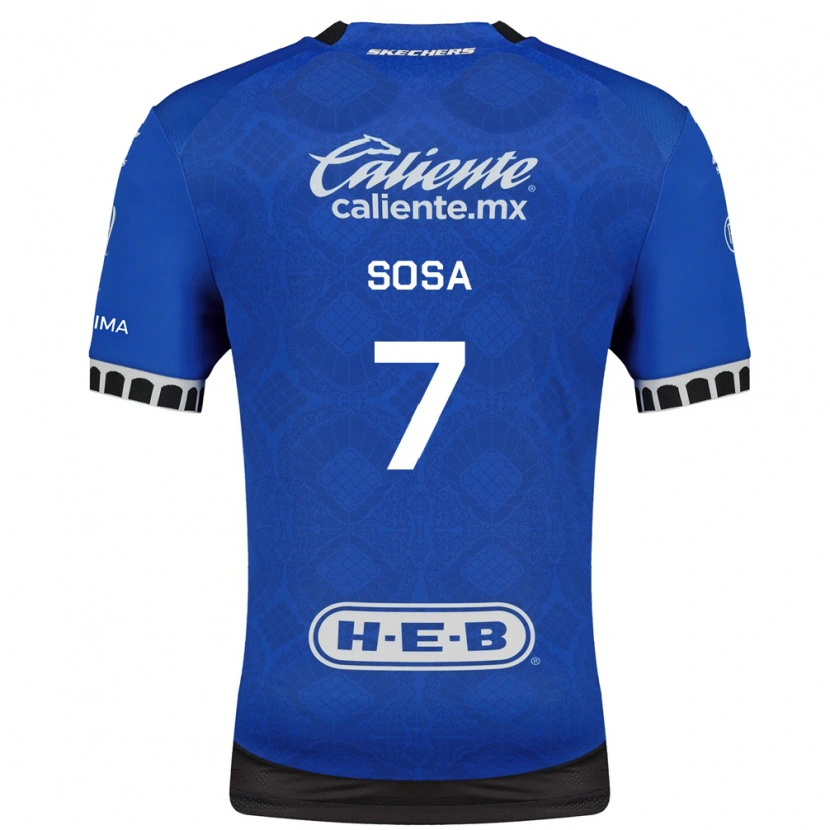 Danxen Kinderen Samuel Sosa #7 Koninklijk Blauw Wit Zwart Uitshirt Uittenue 2026/27 T-Shirt België