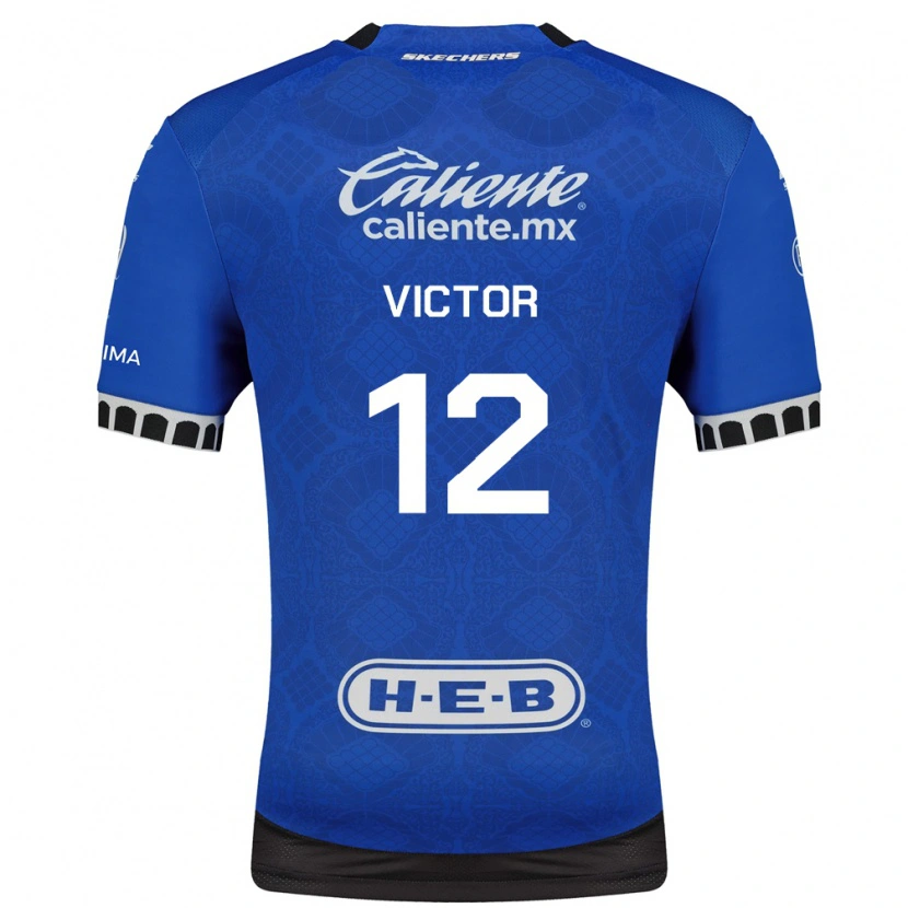 Danxen Kinderen Paulo Victor #12 Koninklijk Blauw Wit Zwart Uitshirt Uittenue 2026/27 T-Shirt België