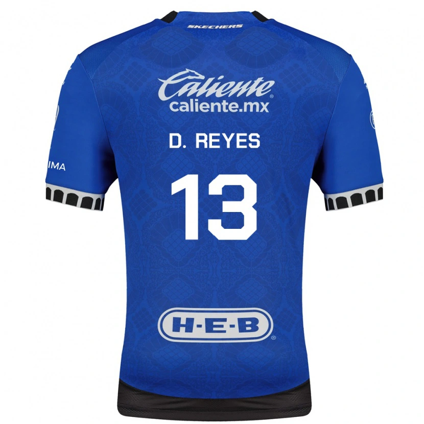 Danxen Kinderen Diego Reyes #13 Koninklijk Blauw Wit Zwart Uitshirt Uittenue 2026/27 T-Shirt België