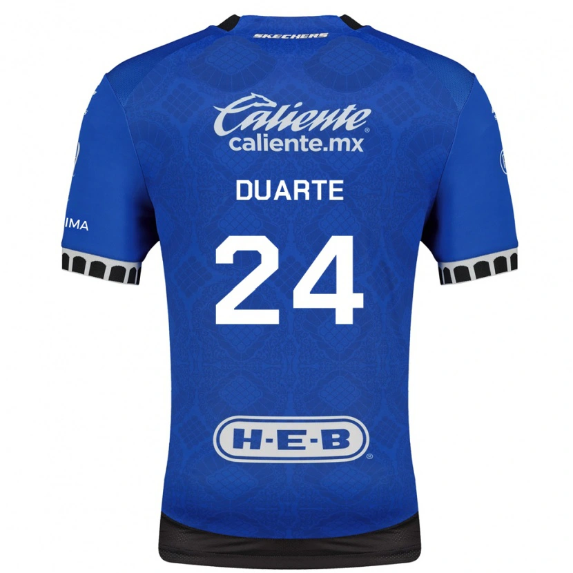 Danxen Kinderen Bayron Duarte #24 Koninklijk Blauw Wit Zwart Uitshirt Uittenue 2026/27 T-Shirt België