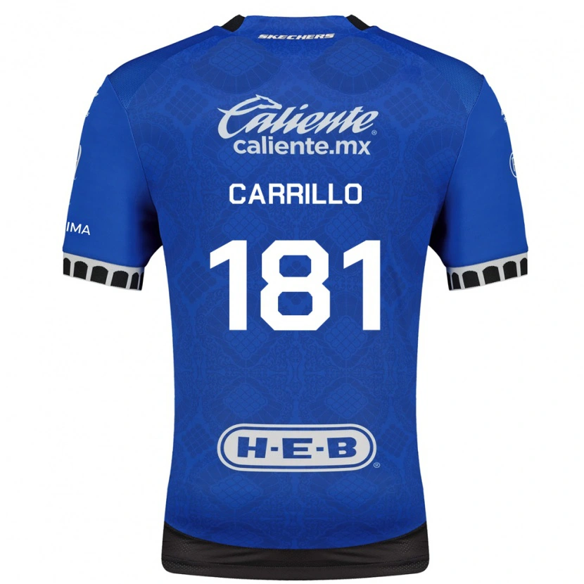 Danxen Kinderen Ángel Carrillo #181 Koninklijk Blauw Wit Zwart Uitshirt Uittenue 2026/27 T-Shirt België