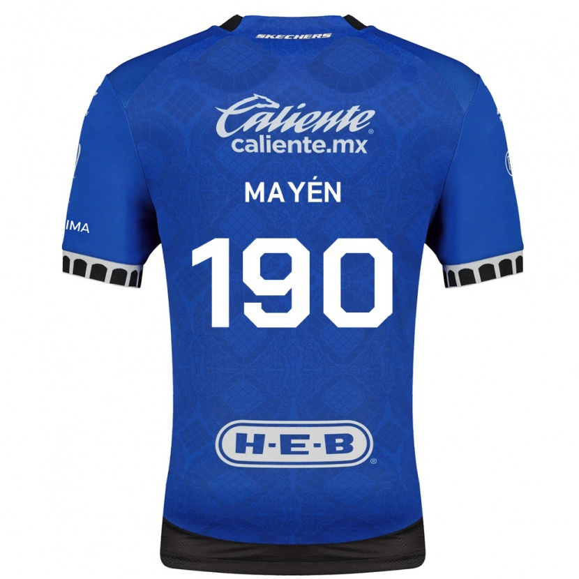 Danxen Kinderen Eduardo Mayén #190 Koninklijk Blauw Wit Zwart Uitshirt Uittenue 2026/27 T-Shirt België