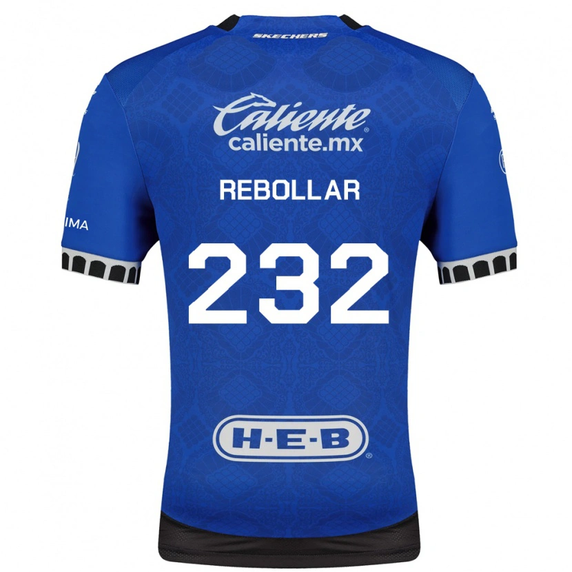 Danxen Kinderen Jonathan Rebollar #232 Koninklijk Blauw Wit Zwart Uitshirt Uittenue 2026/27 T-Shirt België