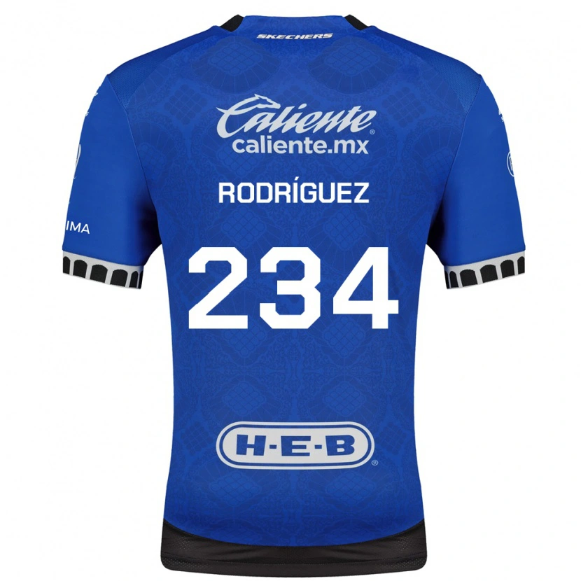 Danxen Kinderen Alejandro Rodríguez #234 Koninklijk Blauw Wit Zwart Uitshirt Uittenue 2026/27 T-Shirt België