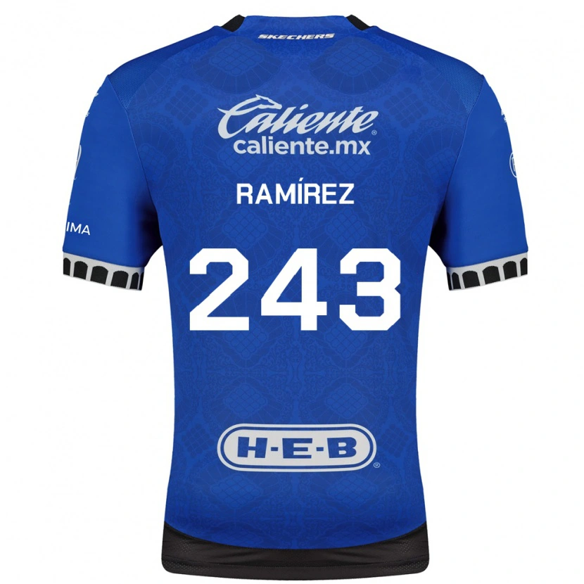 Danxen Kinderen Eleazar Ramírez #243 Koninklijk Blauw Wit Zwart Uitshirt Uittenue 2026/27 T-Shirt België