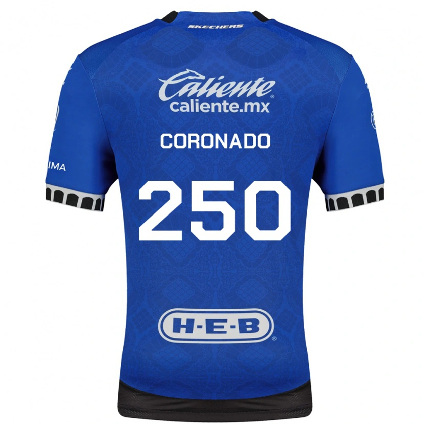 Danxen Kinderen Maximiliano Coronado #250 Koninklijk Blauw Wit Zwart Uitshirt Uittenue 2026/27 T-Shirt België