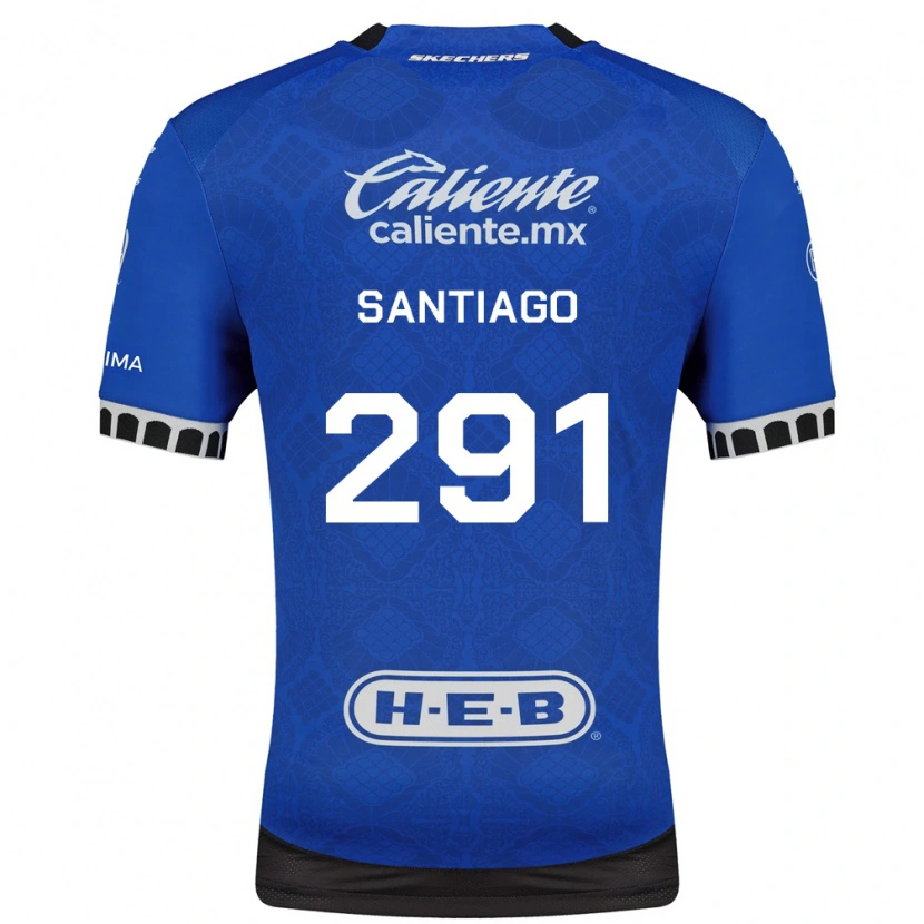Danxen Kinderen Santiago De La Barrera #291 Koninklijk Blauw Wit Zwart Uitshirt Uittenue 2026/27 T-Shirt België