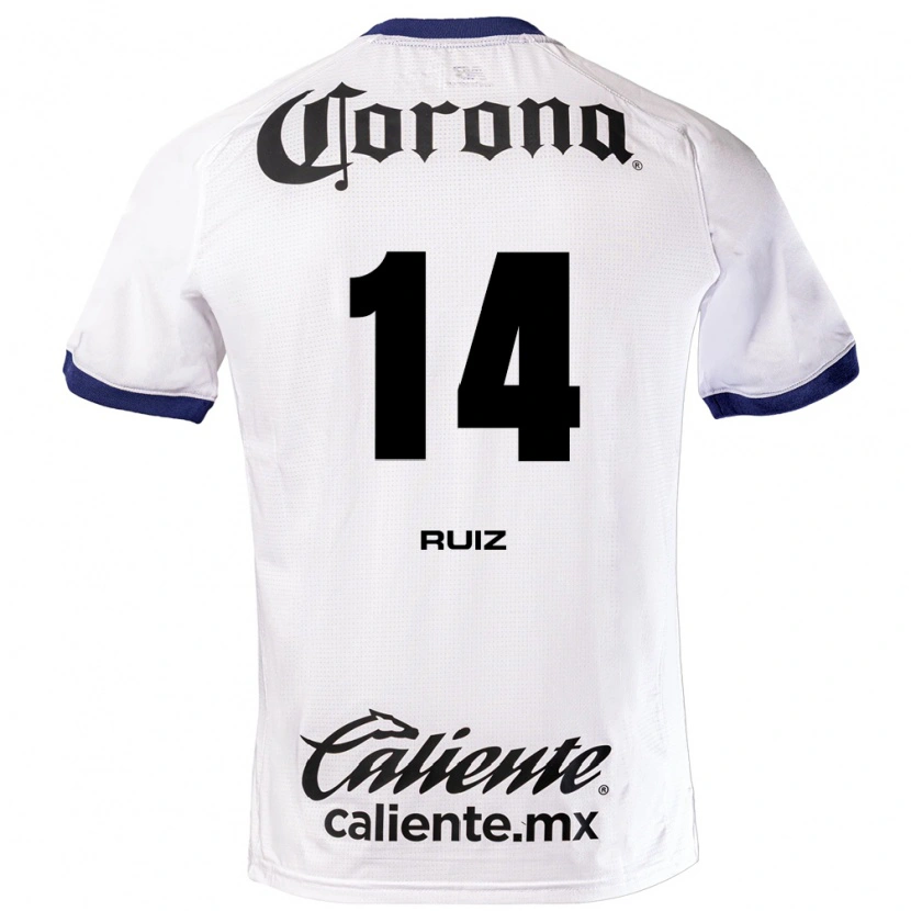 Danxen Kinderen Marcel Ruiz #14 Wit Blauw Zwart Uitshirt Uittenue 2026/27 T-Shirt België