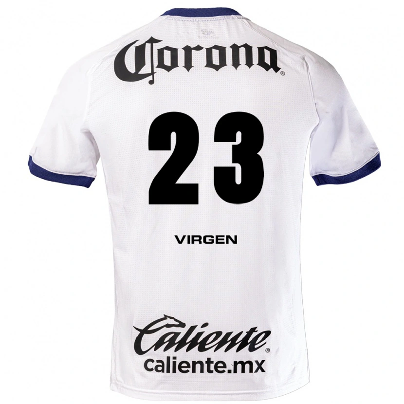 Danxen Kinderen Oswaldo Virgen #23 Wit Blauw Zwart Uitshirt Uittenue 2026/27 T-Shirt België