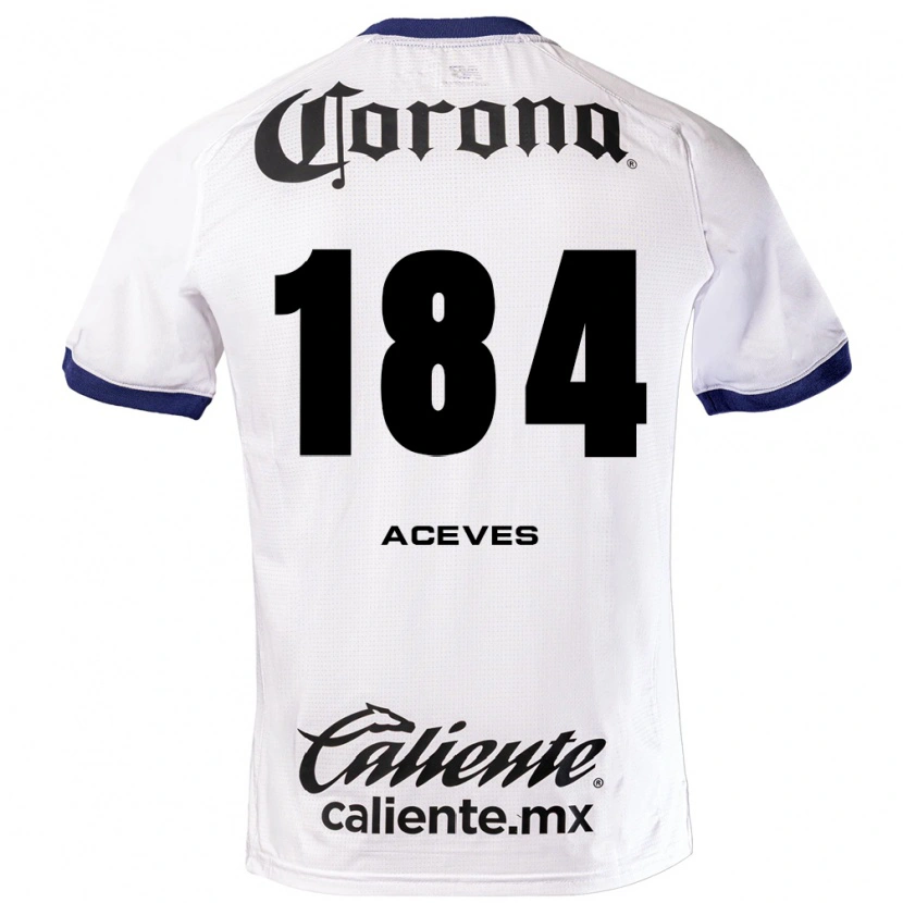 Danxen Kinderen Sebastián Aceves #184 Wit Blauw Zwart Uitshirt Uittenue 2026/27 T-Shirt België