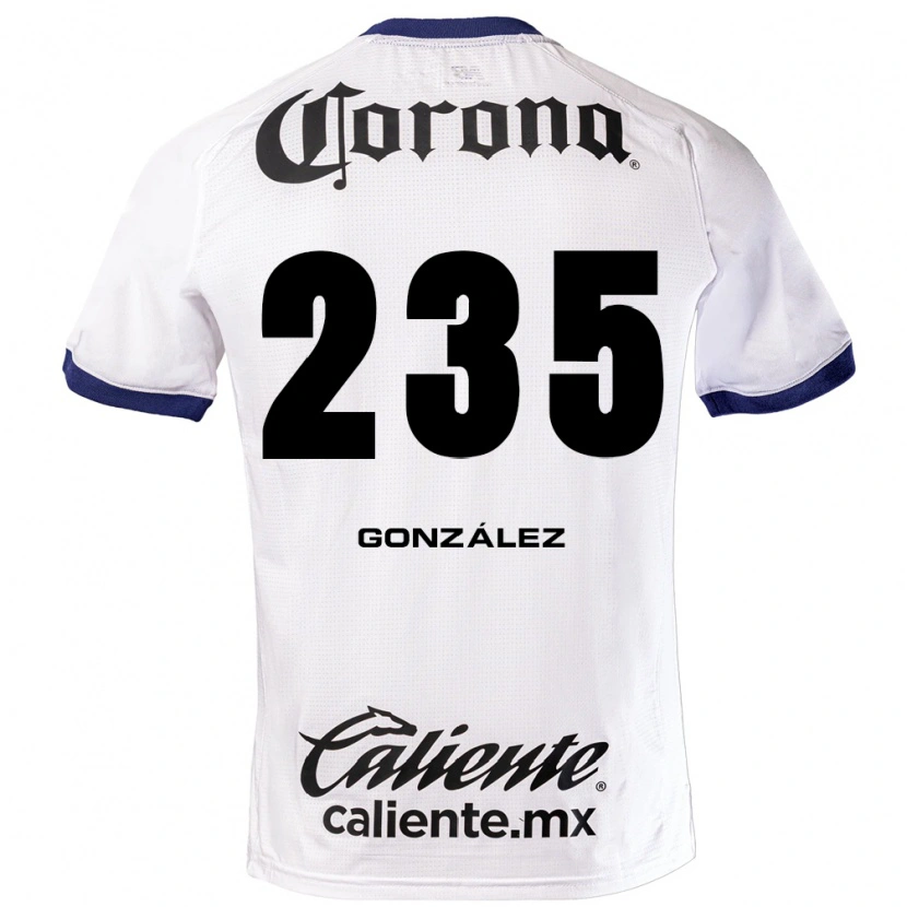 Danxen Kinderen Ian González #235 Wit Blauw Zwart Uitshirt Uittenue 2026/27 T-Shirt België