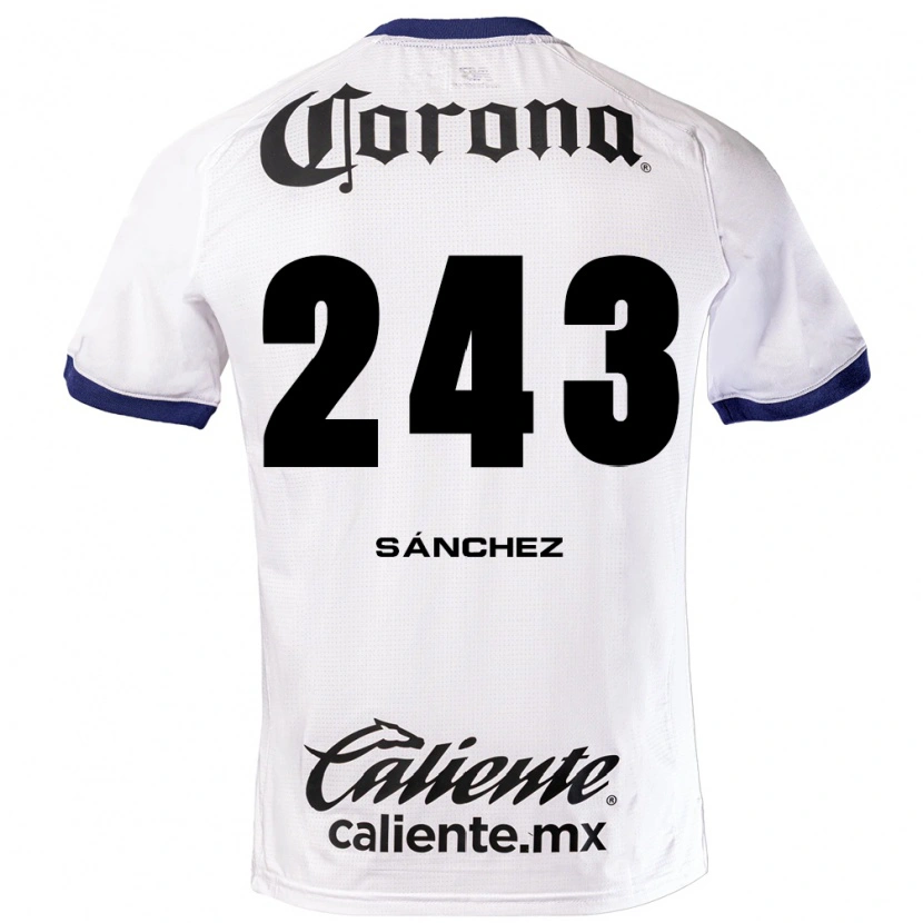 Danxen Kinderen Cedric Sánchez #243 Wit Blauw Zwart Uitshirt Uittenue 2026/27 T-Shirt België