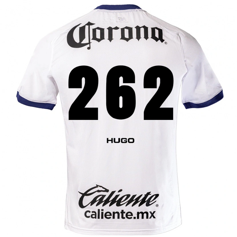 Danxen Kinderen Hugo Maximiliano González #262 Wit Blauw Zwart Uitshirt Uittenue 2026/27 T-Shirt België