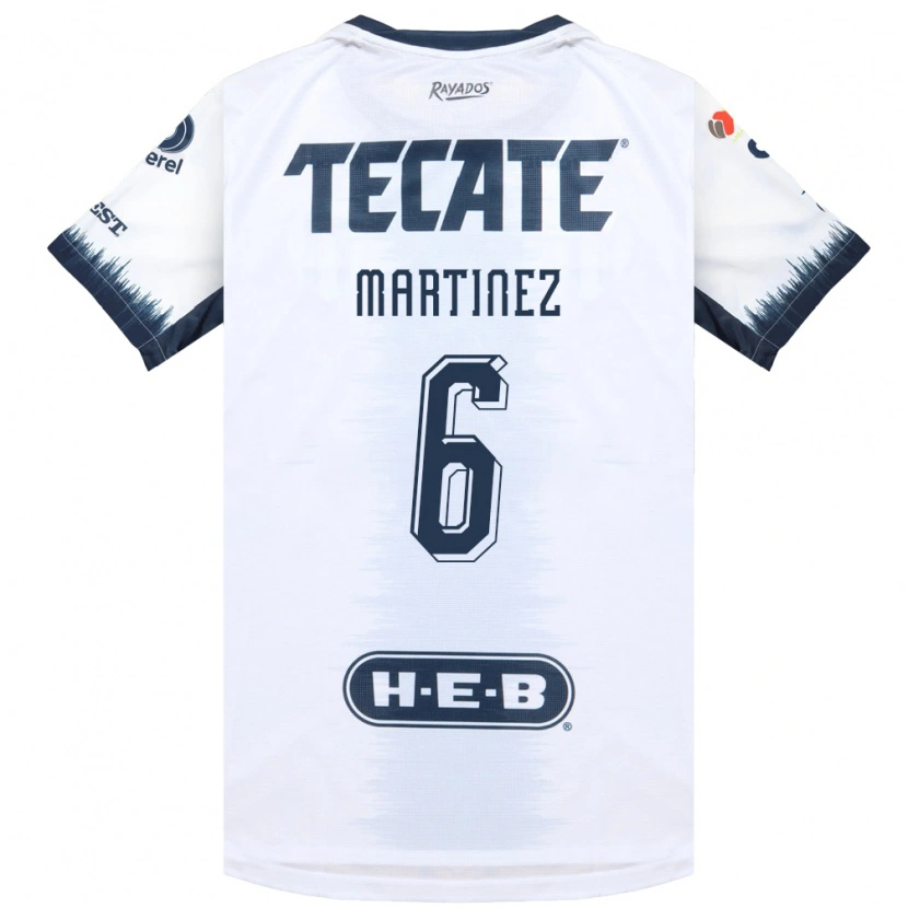 Danxen Kinderen Alejandra Martinez #6 Wit Inktblauw Rood Uitshirt Uittenue 2026/27 T-Shirt België