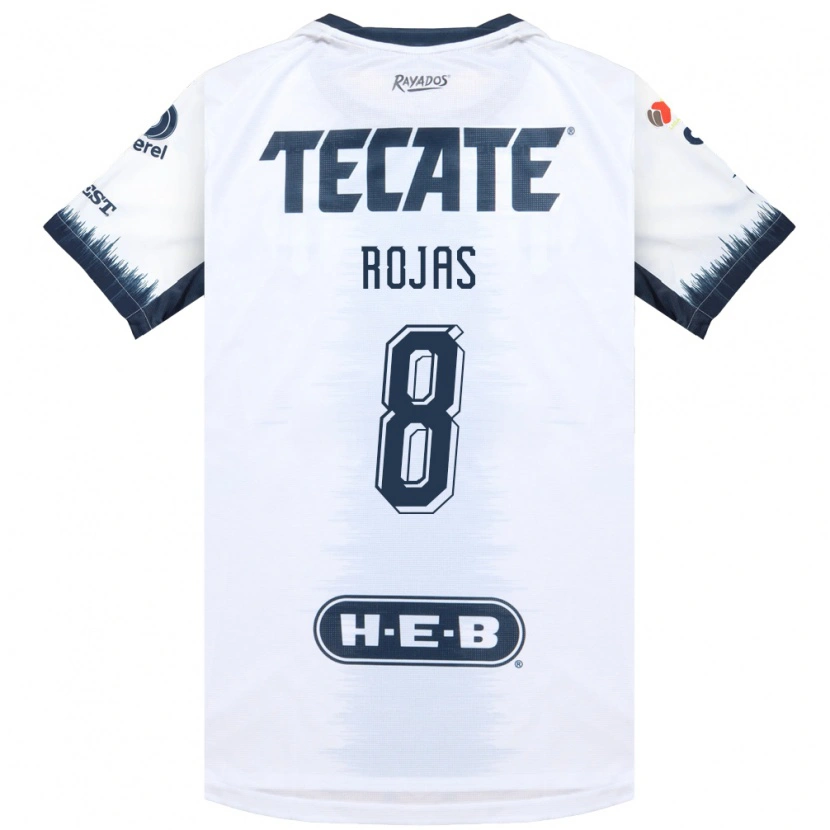 Danxen Kinderen Joao Rojas #8 Wit Inktblauw Rood Uitshirt Uittenue 2026/27 T-Shirt België