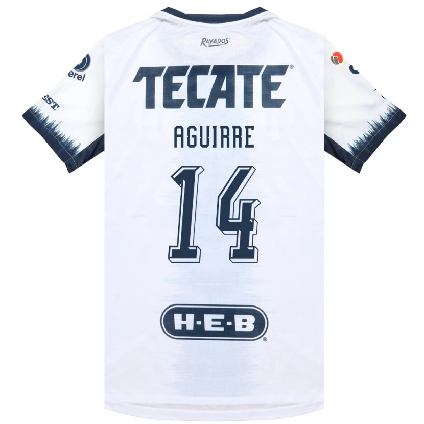 Danxen Kinderen Érick Aguirre #14 Wit Inktblauw Rood Uitshirt Uittenue 2026/27 T-Shirt België