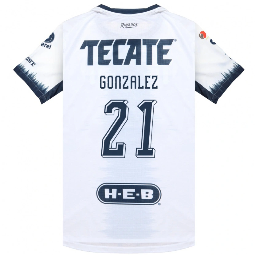 Danxen Kinderen Alfonso Gonzalez #21 Wit Inktblauw Rood Uitshirt Uittenue 2026/27 T-Shirt België
