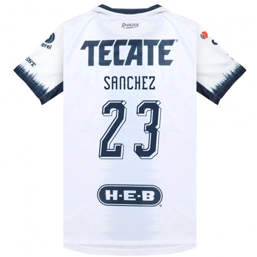 Danxen Kinderen Gustavo Sanchez #23 Wit Inktblauw Rood Uitshirt Uittenue 2026/27 T-Shirt België