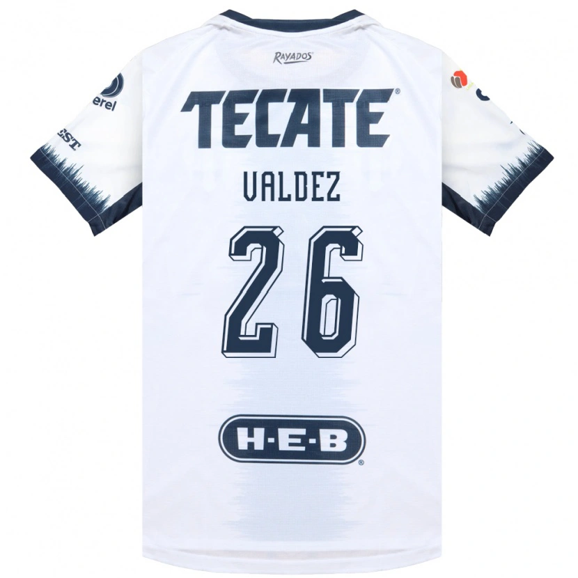 Danxen Kinderen Valeria Valdez #26 Wit Inktblauw Rood Uitshirt Uittenue 2026/27 T-Shirt België