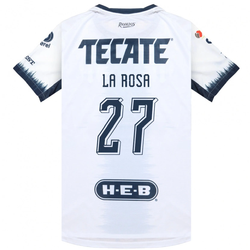 Danxen Kinderen Roberto De La Rosa #27 Wit Inktblauw Rood Uitshirt Uittenue 2026/27 T-Shirt België