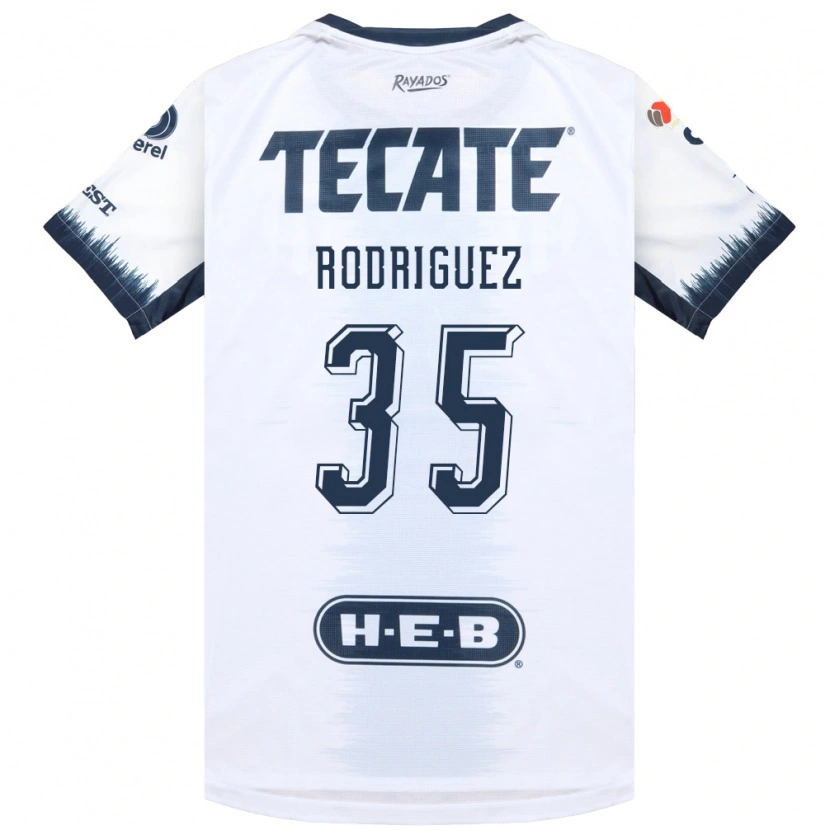 Danxen Kinderen Sebastián Rodríguez #35 Wit Inktblauw Rood Uitshirt Uittenue 2026/27 T-Shirt België
