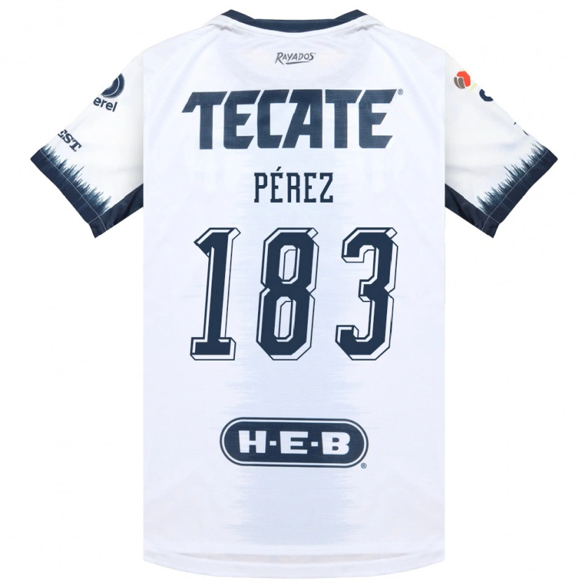 Danxen Kinderen Santiago Pérez #183 Wit Inktblauw Rood Uitshirt Uittenue 2026/27 T-Shirt België