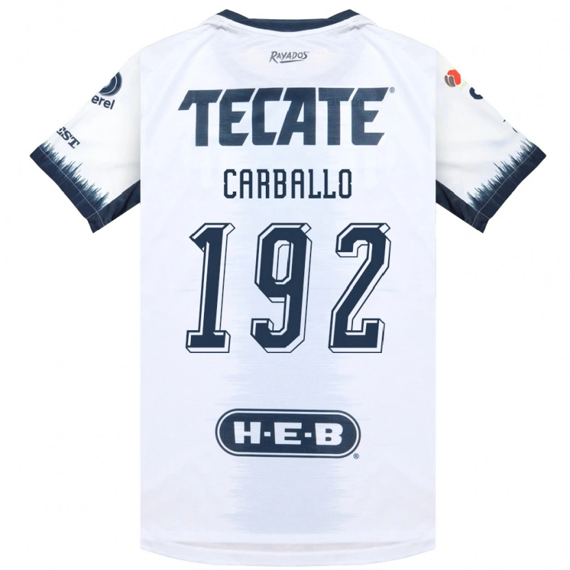Danxen Kinderen Erick Carballo #192 Wit Inktblauw Rood Uitshirt Uittenue 2026/27 T-Shirt België