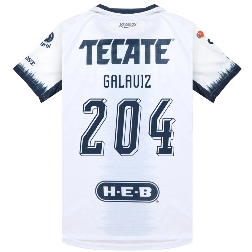 Danxen Kinderen Oswaldo Galaviz #204 Wit Inktblauw Rood Uitshirt Uittenue 2026/27 T-Shirt België