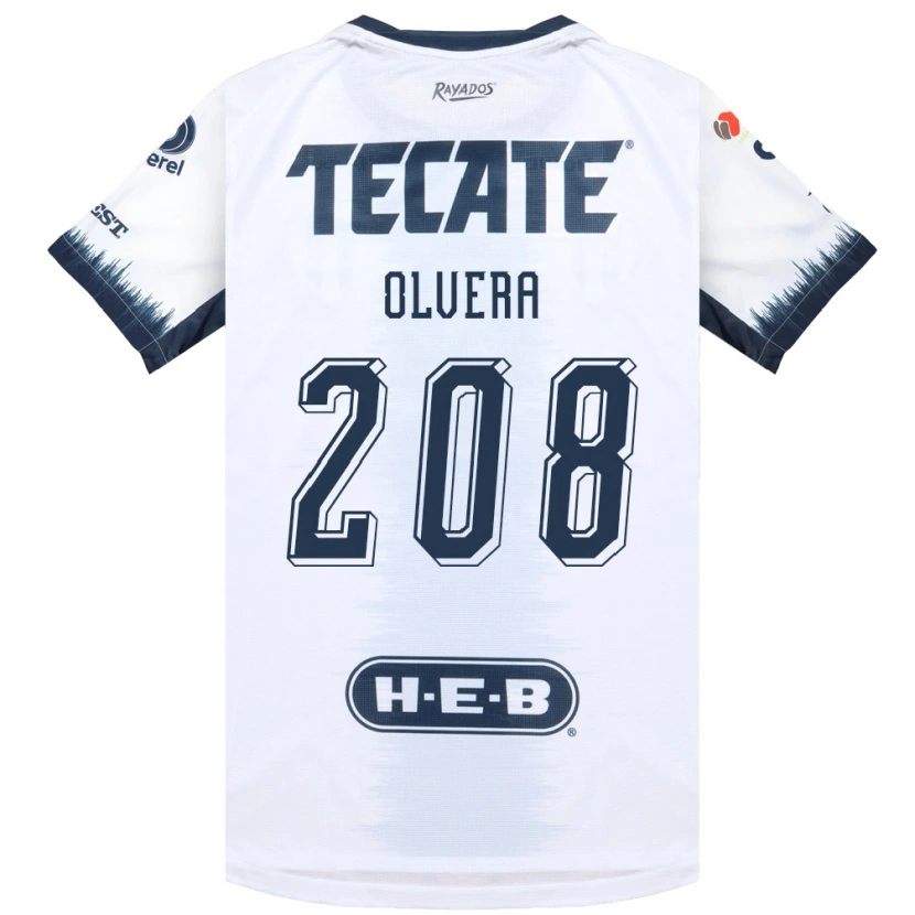 Danxen Kinderen Marcelo Olvera #208 Wit Inktblauw Rood Uitshirt Uittenue 2026/27 T-Shirt België