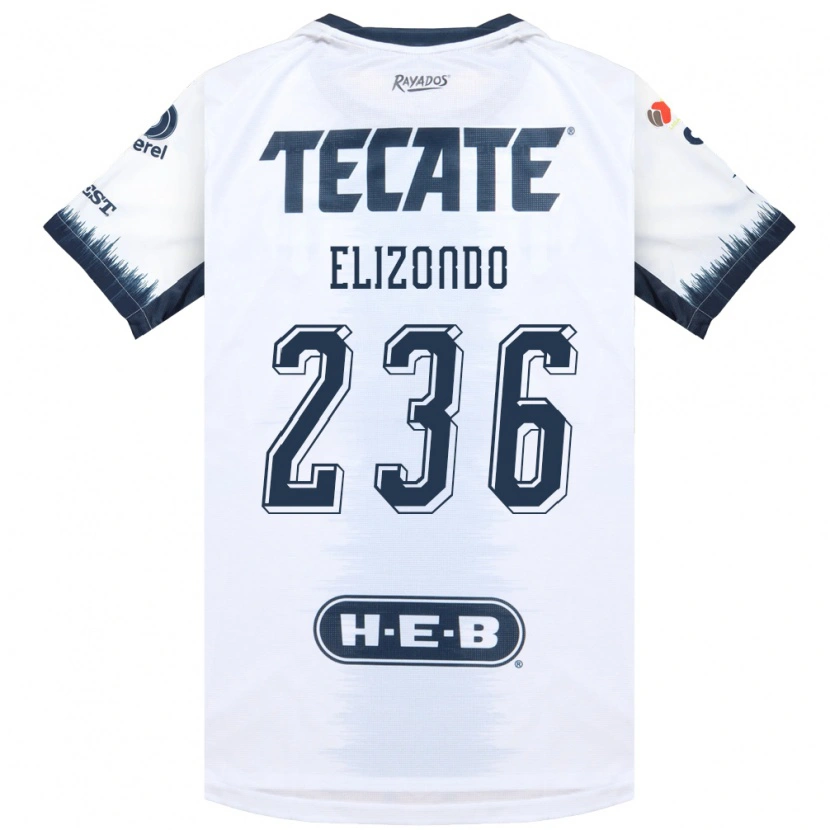 Danxen Kinderen Javier Elizondo #236 Wit Inktblauw Rood Uitshirt Uittenue 2026/27 T-Shirt België