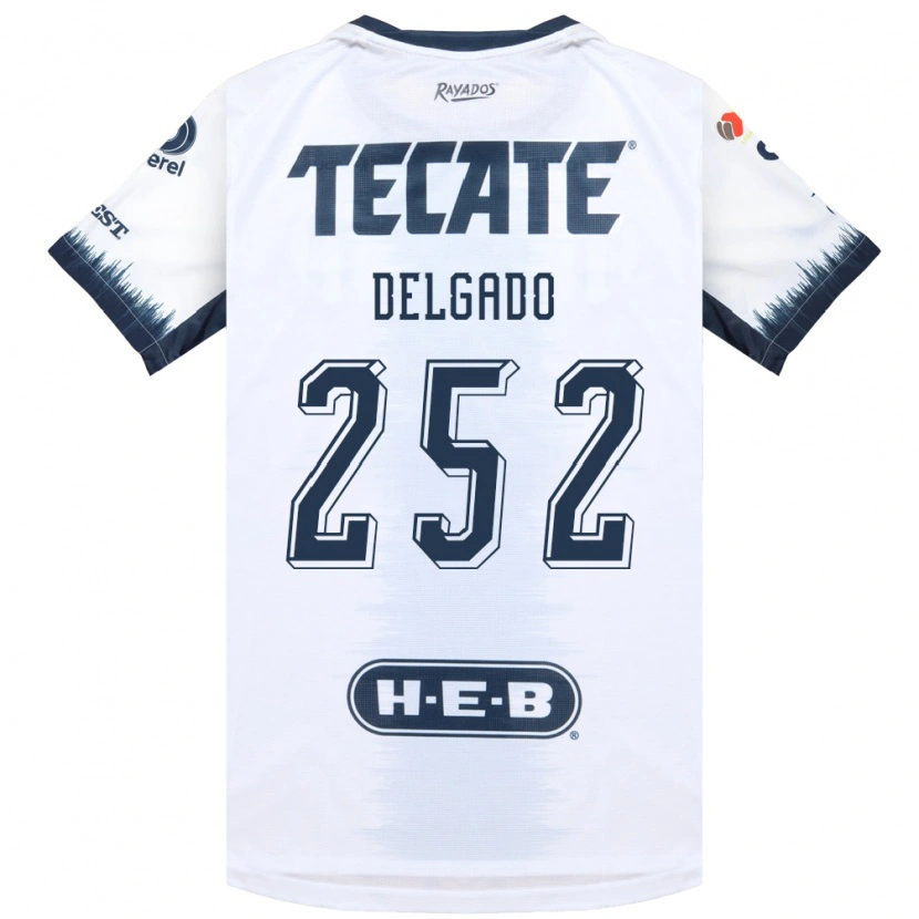 Danxen Kinderen Jorge Delgado #252 Wit Inktblauw Rood Uitshirt Uittenue 2026/27 T-Shirt België