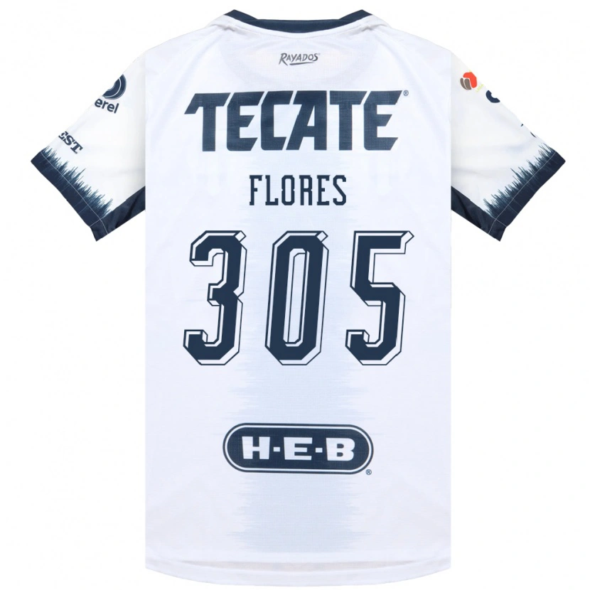 Danxen Kinderen Santiago Flores #305 Wit Inktblauw Rood Uitshirt Uittenue 2026/27 T-Shirt België