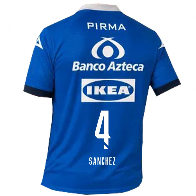 Danxen Kinderen Liliana Sánchez #4 Blauw Wit Uitshirt Uittenue 2026/27 T-Shirt België