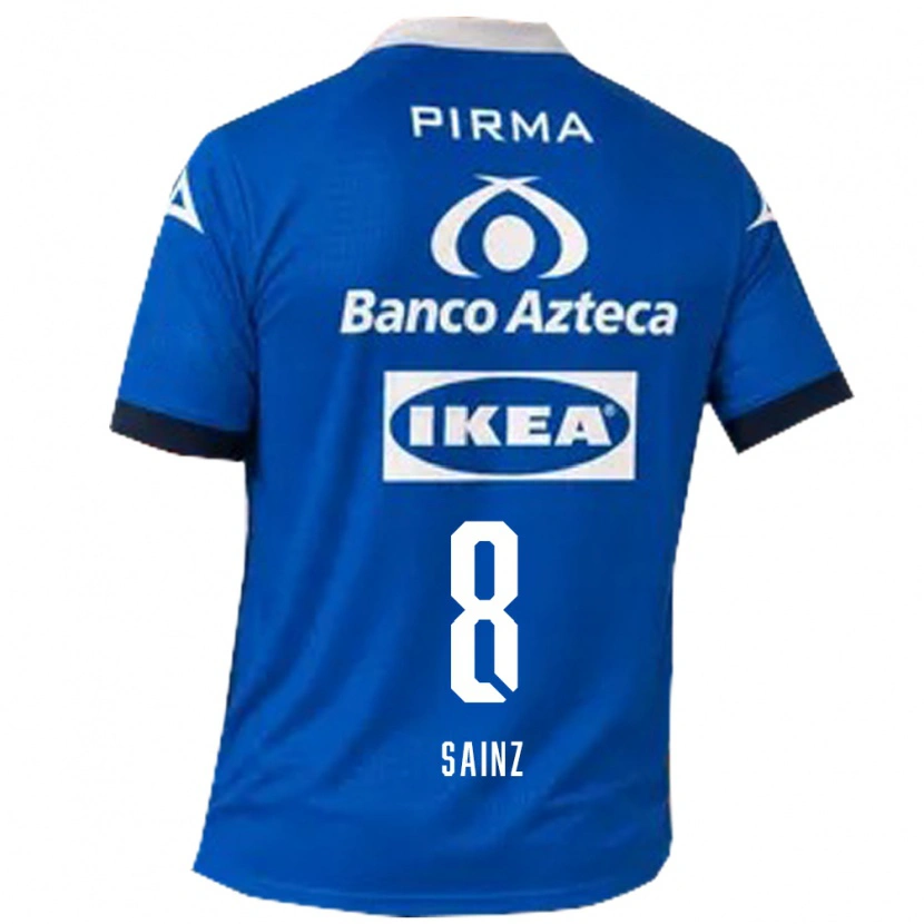 Danxen Kinderen María Sainz #8 Blauw Wit Uitshirt Uittenue 2026/27 T-Shirt België