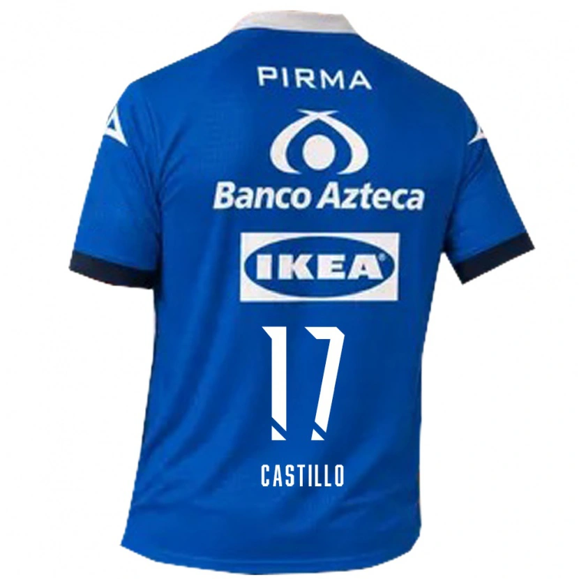 Danxen Kinderen Raúl Castillo #17 Blauw Wit Uitshirt Uittenue 2026/27 T-Shirt België