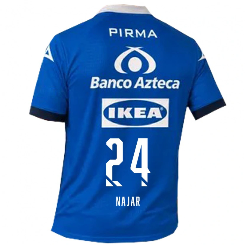 Danxen Kinderen Ivonne Najar #24 Blauw Wit Uitshirt Uittenue 2026/27 T-Shirt België