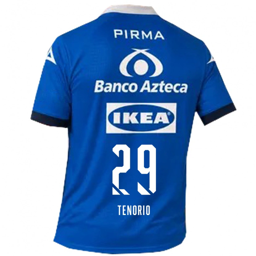 Danxen Kinderen Jessica Tenorio #29 Blauw Wit Uitshirt Uittenue 2026/27 T-Shirt België