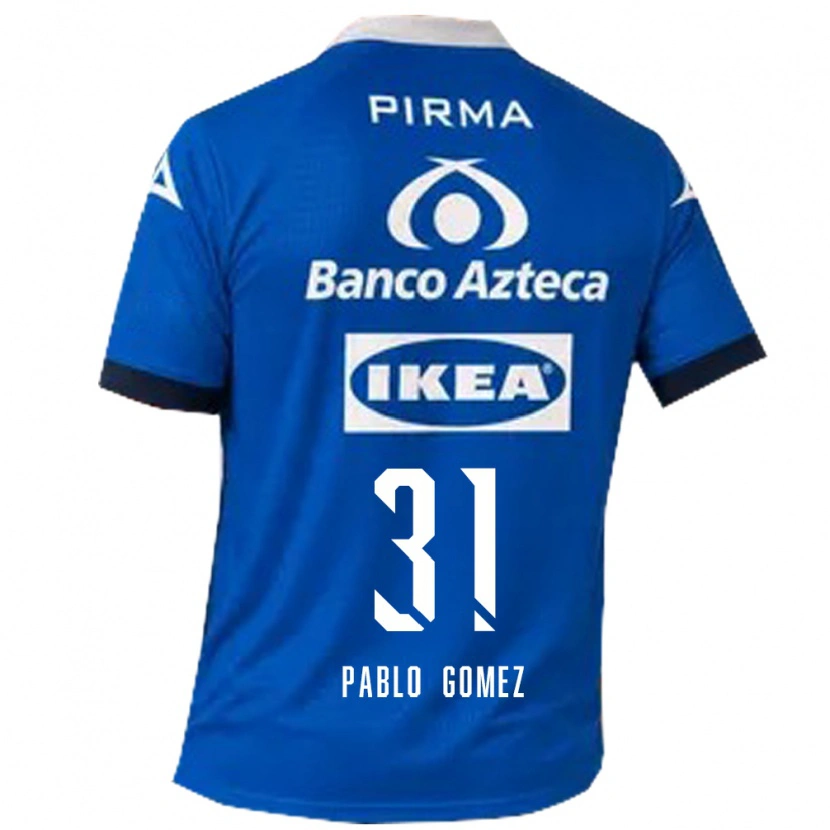 Danxen Kinderen Juan Pablo Gómez #31 Blauw Wit Uitshirt Uittenue 2026/27 T-Shirt België