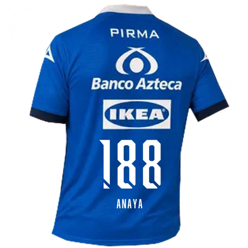 Danxen Kinderen Mario Anaya #188 Blauw Wit Uitshirt Uittenue 2026/27 T-Shirt België
