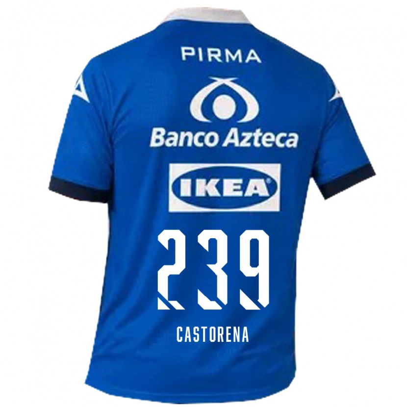 Danxen Kinderen Ernesto Castorena #239 Blauw Wit Uitshirt Uittenue 2026/27 T-Shirt België